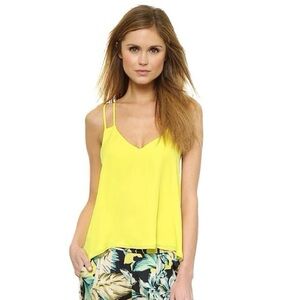 Parker Yellow Cami Silk Top